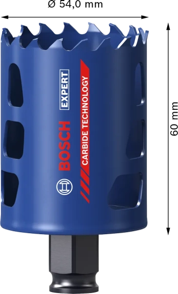 EXPERT Multi Material PC Plus Hole Saw 54 2 1/4