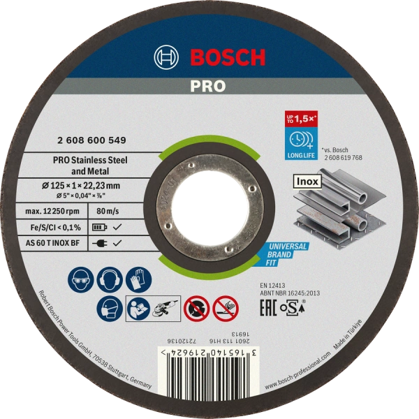PRO Stainless Steel and Metal Bonded Cutting Disc