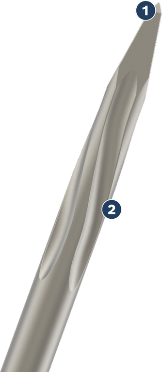 Long Life chiselling concrete